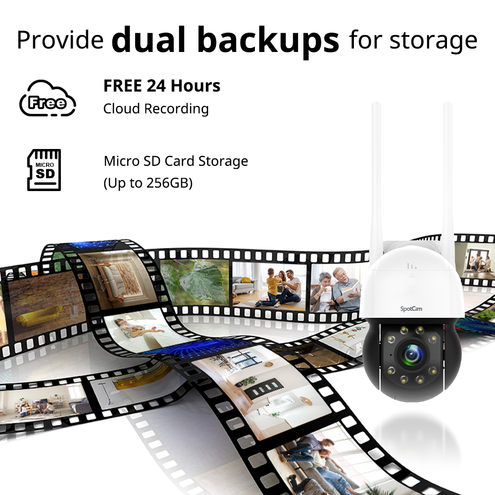 SpotCam 256GB Extreme microSDXC UHS-I Memory Card