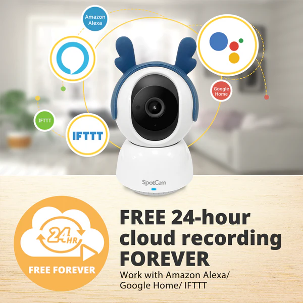 SpotCam Mibo + 1 Year Pet Care Bundle