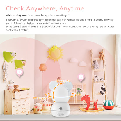 SpotCam BabyCam + 1 Year AI Baby Care Bundle