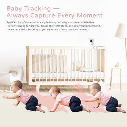SpotCam BabyCam + 1 Year AI Baby Care Bundle