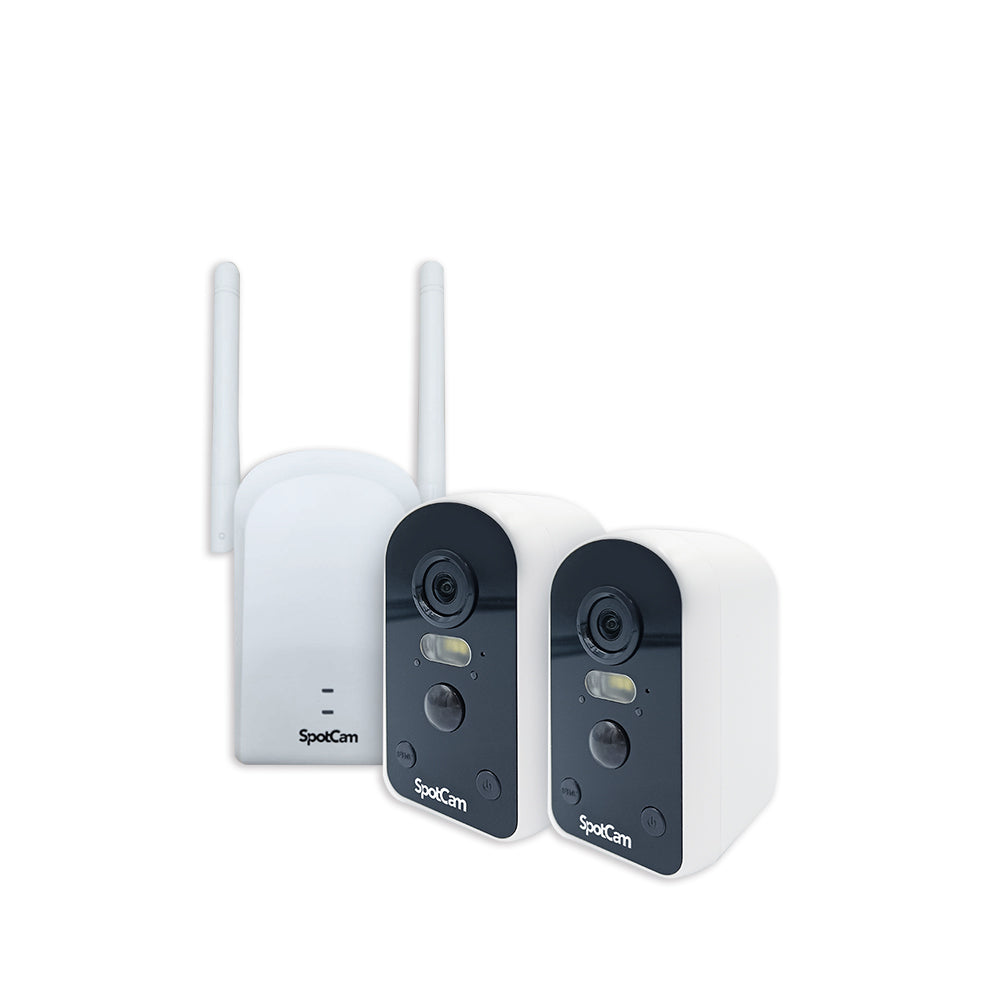 SpotCam Solo Pro - 2 Pack with Base Station